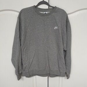 Nike Gray Pullover Crewneck Sweatshirt